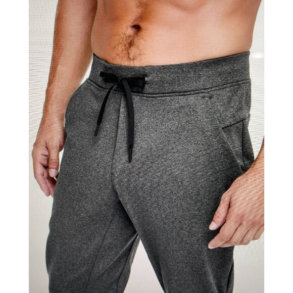 Lululemon Mens Large Heathered Gray Jogger Sweatpants - Picture 2 of 16